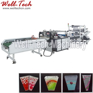<strong>Computer</strong> Controlled Economical Cheap Cone Shaped Cellophane Bags BOPP OPP CPP Clear Flower Bouquet Sleeve <strong>Making</strong> Machine - Product Image 3