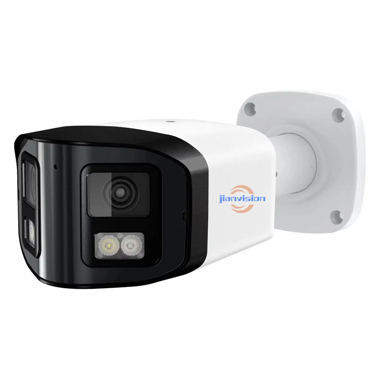 Jianvision profissional melhor ao ar livre bala gravador de vídeo ip poe segurança ai inteligente cctv câmera lente dupla shenzhen câmera