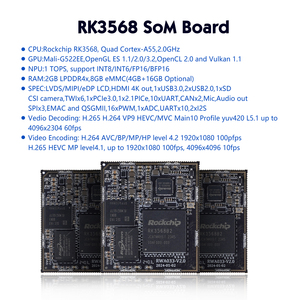 Código abierto Rockchip RK3568 SoM 1T NPU Android 11 2G 16G MIPI LVDS EDP GMAC UART para placa de desarrollo Android y Android HMI - Product Image 5