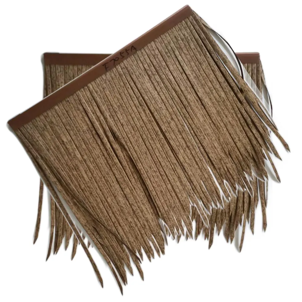 Trung Quốc Nhân Tạo Pvc Nhựa Tổng Hợp Thatch Tấm Lợp Trên Mỗi Tấm Roof Tile