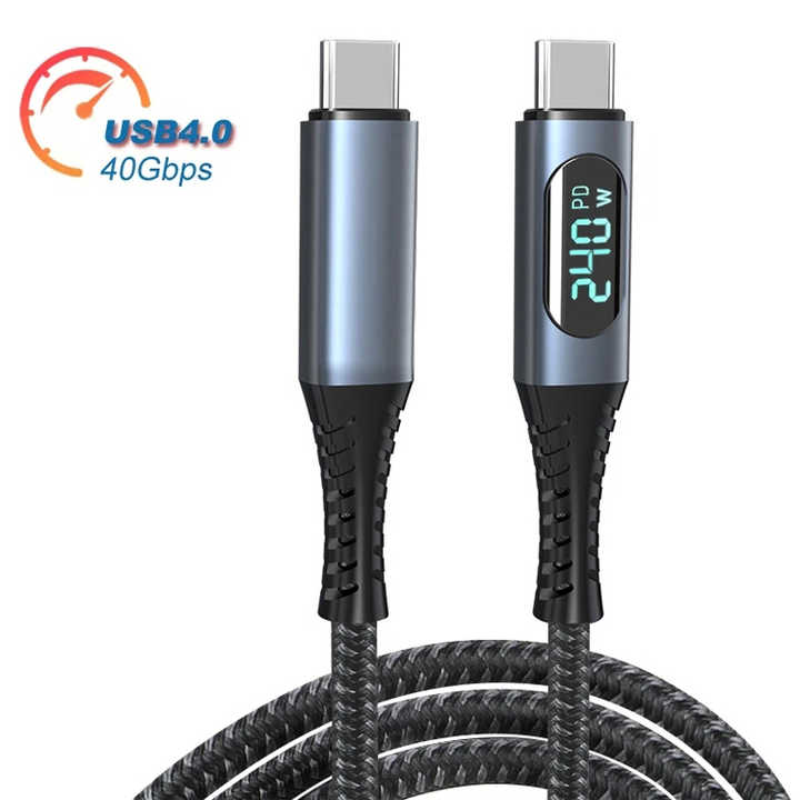 USB4 240W 40GB Negro