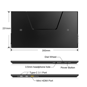 4k显示器17.3英寸便携式显示器，带C型输入USB 5V - Product Image 2