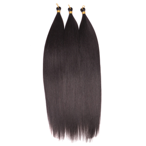 Bán Buôn Cao Cấp Sợi Chịu Nhiệt Xương Thẳng Tóc Ombre Tóc Vàng Bện Twist Crochet Bện Tổng Hợp Phần Mở Rộng Tóc - Product Image 2