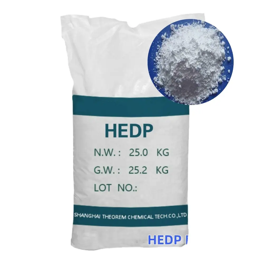 Ácido etidrónico HEDP 60 más vendido para productos químicos de tratamiento de agua Cas 2809-21-4