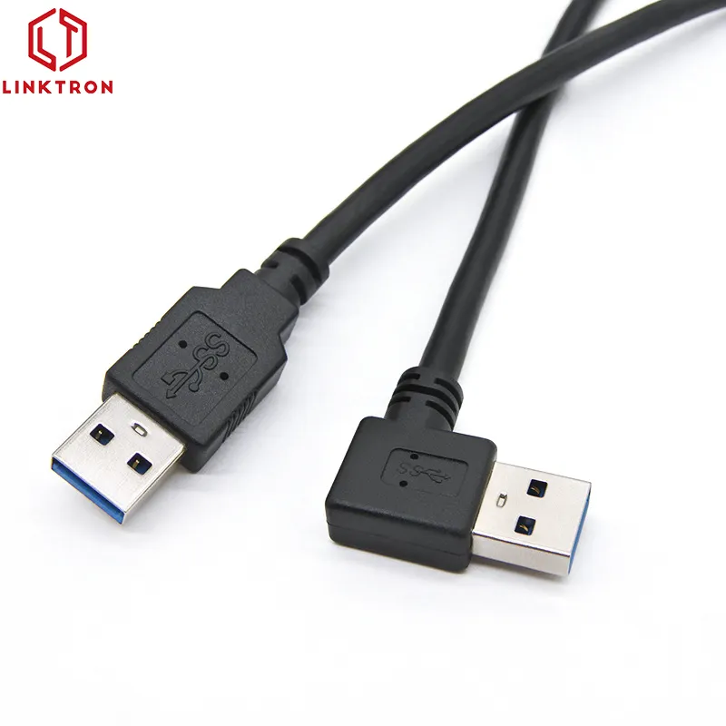 Handy zubehör USB A bis Typ C 90 Grad rechtwinklige Ladekabel Schnell lade datenkabel 3m 10ft geflochtenes Ladegerät