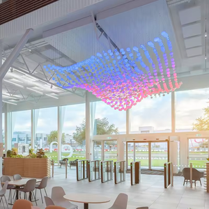 Flughafen Einkaufszentrum Lobby Kronleuchter dynamische Programmiervorrichtung Rezeption Beleuchtung benutzerdefinierte Kronleuchter hochwertig Bar Club LED - Product Image 2