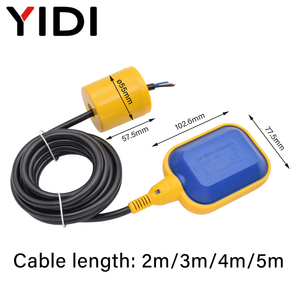 12V 24V 220V plastica PVC cavo elettrico automatico interruttore sensore galleggiante serbatoio dell'acqua interruttore regolatore di livello del liquido - Product Image 6