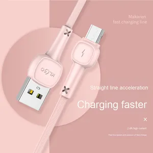 Fabrika özelleştirilmiş Macaron tip-c hızlı şarj kablosu Android ve Apple cep telefonları için özel Logo TPE ceket - Product Image 2