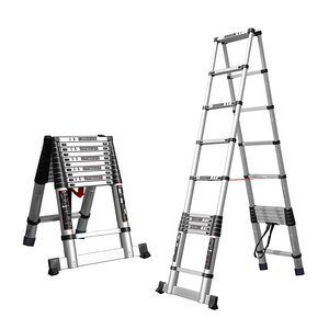 10.5สองด้านบวกบันไดขั้นแบบพับเก็บได้ไกล10.5ฟุตพร้อมบาร์ทรงตัว1อัน - Product Image 1