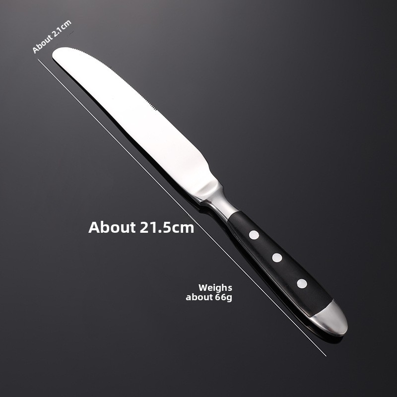 Couteau de table argenté - Plat principal