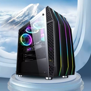 I3 I5 Alta Qualidade Workstation Suporte Ajustável Completa Gamer Set 1 também 21.5 Guangdong <span class=keywords><strong>Desktop</strong></span> Desk <span class=keywords><strong>Top</strong></span> Pc Jogo Computador para Jogos