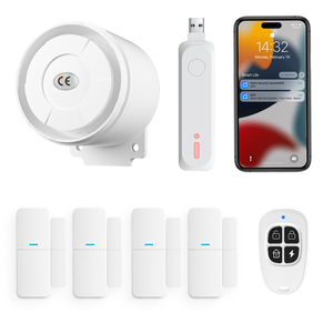 无线家庭报警系统7件套WiFi报警系统，适用于儿童安全家庭安全 - Product Image 1