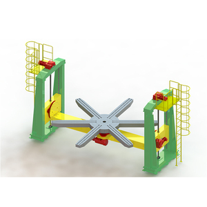 Automatic turntable rotation turning double column three axis positioner with chuck and holder - Product Image 2