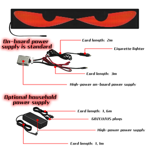 Truck Window Eyes <strong>LED</strong> Board Glowing Scrolling Blinking Eyes Messages Programmable <strong>Flexible</strong> <strong>LED</strong> Screen <strong>24V</strong> Devil's Eye <strong>LED</strong> Panel - Product Image 3