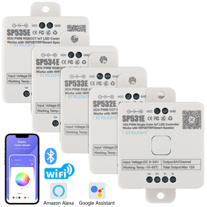 SP535E SP533E All In One LED Controller Wifi Alexa Google Home 4CH PWM SPI pixel WS2811 RGB FCOB LED striscia di controllo - Product Image 1