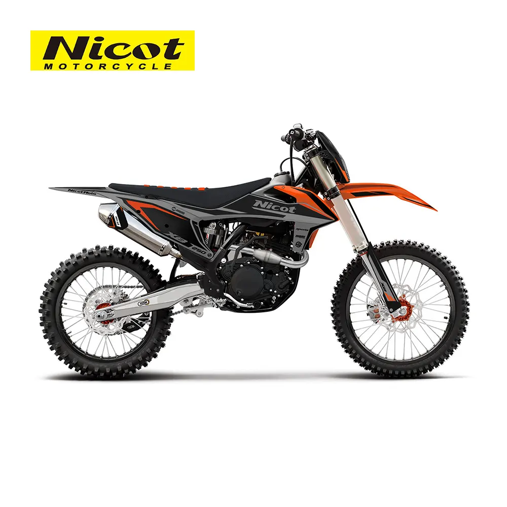 Nicot 2022 4 스트로크 250cc 전체 크기 먼지 PR250 엔진 준비 오프로드 오토바이 판매