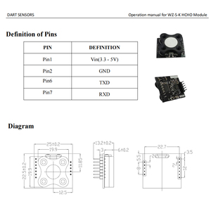 Dart <strong>Sensors</strong> WZ-S-K HCHO <strong>Module</strong> Smart Home HCHO <strong>Sensor</strong> - Product Image 3