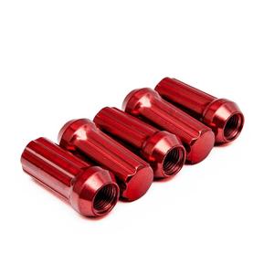 6 Bánh Xe Spline Nuts M12x1.5 Chrome Drive Lug Tuner Phong Cách Với Phím Đen Xanh Đỏ - Product Image 3