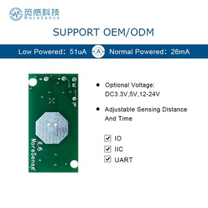 Sensor de movimiento inteligente para electrodomésticos, cerradura de puerta, timbre, corriente opcional, 51uA, 26mA, 10G, módulo de Radar, 2 unidades - Product Image 3
