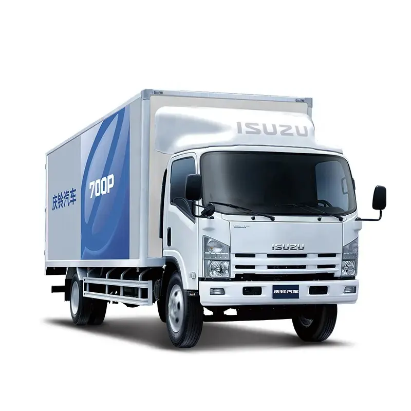 รถบรรทุกบรรทุกสินค้า Isuzu ขนาดกลางเครื่องยนต์ดีเซลทรงพลัง4X2ขับเคลื่อนแบบ NPR