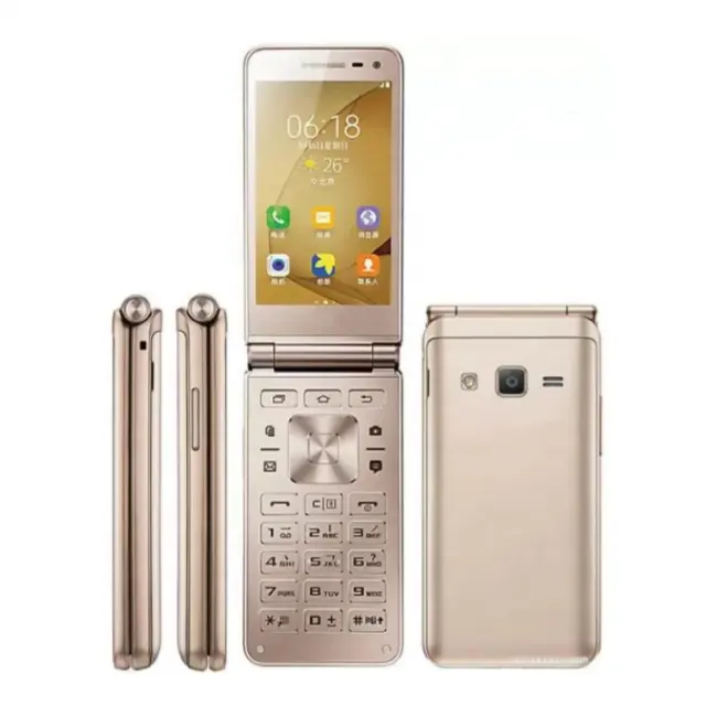 Free Shipping For Samsung Folder2 G1650 Dual Sim Original Unlocked Super Cheap Smart Touchscreen Flip Mobile Cell Phone By Post
