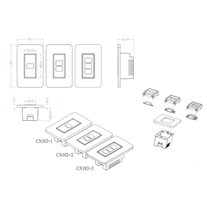 Smart Life Zigbee 4 Gang Wireless Scene Push <strong>Button</strong> Switch App <strong>Control</strong> Battery Powered Plastic Enclosure <strong>Shell</strong> 118*72*43mm CN183 - Product Image 6