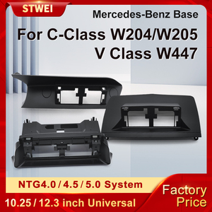 Per Mercedes Benz classe C W204 NTG4.0 NTG4.5 W205 NTG5.0 V classe W447 2008-2018 Android schermo con base per berlina telaio di fissaggio - Product Image 2