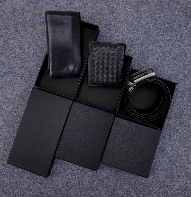 Kunden spezifische Amazon Square Belt Schmuck Brieftasche Verpackung Papier box