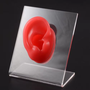 Toptan özel silikon modeli dövme delinme uygulama simülasyon insan vücut parçası kulak Piercing modeli silikon ekran - Product Image 5