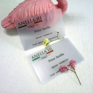 豪华 0.3毫米定制 PVC 透明透明商务名片印刷的问候 - Product Image 4