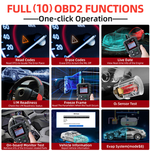 EE. UU. UE Almacén Launch CR3001 Lector de código automático Herramienta de escaneo de fallas del motor para todos los automóviles con protocolo OBDII desde 1996 - Product Image 3