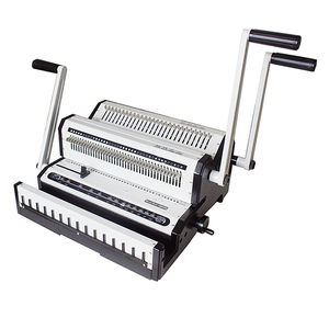 WW2500A Custom Multipurpose 2 in 1 Strip Comb Book Binder 25sheets Manual Wire Book <strong>Binding</strong> Machine for Office - Product Image 1