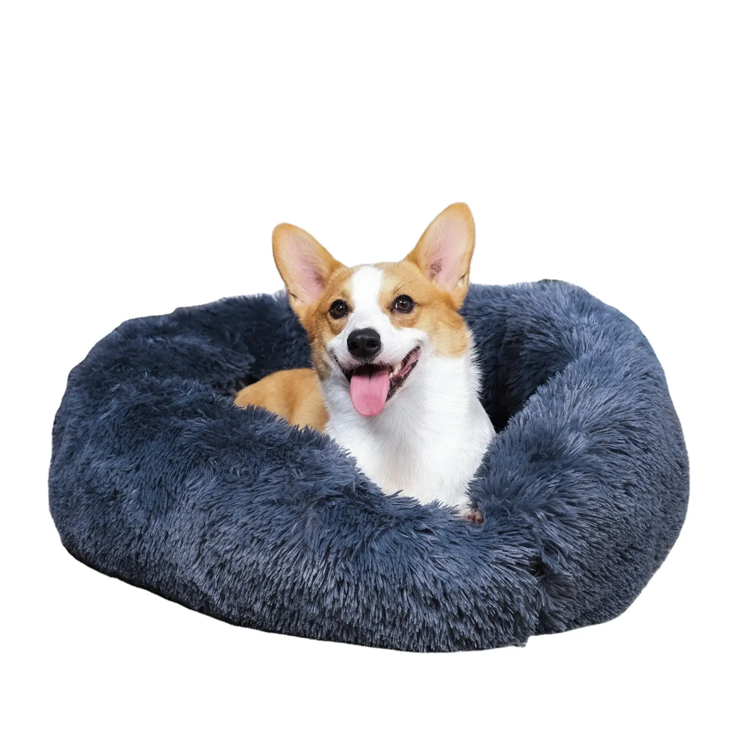अतिरिक्त बड़े तसल्ली कुत्ते बेड दौर सस्ते कस्टम धो सकते हैं डोनट स्मृति फोम कुत्ते बिस्तर के साथ कवर