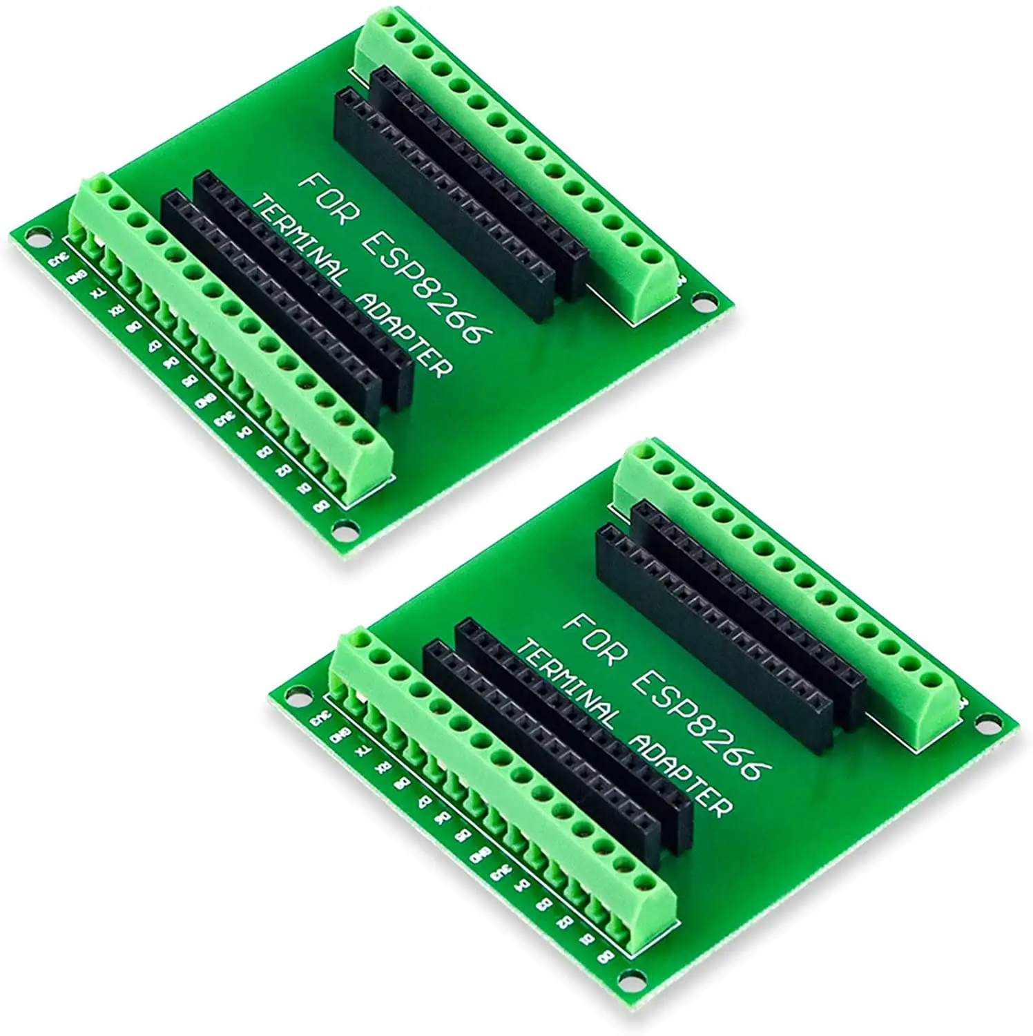 Papan PCB Ekspansi dengan Header Pin Blok Terminal Sekrup untuk ESP8266 untuk Papan Pengembangan