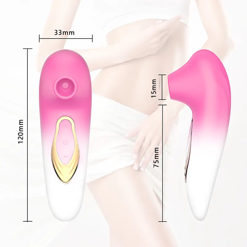 Roze Zoom Nieuwe Kleine Roze Zuigende Vibrator Clitoris Stimulator Tepel Sucker Stimulator Masturbator Zuigende Vibrator