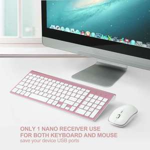 2.4g bateria tipo mini silencioso jogo, escritório trabalho teclado sem fio e <span class=keywords><strong>mouse</strong></span> conjunto