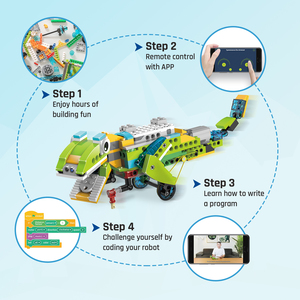 Maker zoid STEM Robot Master Alter 6 Programmier roboter Codierung spielzeug Kostenlose Fernbedienung Premium Education Maker Board Kurs videos