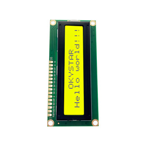 5V 16x2 LCD-Modul 1602 Gelbgrün Hintergrund beleuchtung 1602 LCD-Bildschirm LCD-Modul - Product Image 3