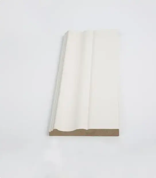 Hot selling finger primed moulding wooden casing australia gypsum wall led skirting board click with low price