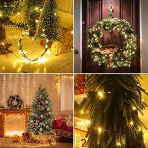 50m 100m <strong>Copper</strong> <strong>Wire</strong> Led Fairy <strong>String</strong> <strong>Lights</strong> Remote 8 Modes Outdoor Christmas Garland Tree Garden Patio Dark Green <strong>Wire</strong> <strong>Light</strong> - Product Image 5