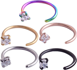 Septum Piercing 20G Acier Inoxydable Nez Cerceau Piercing Bijoux