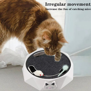 Ayarlanabilir otomatik Pet interaktif ve hareket oyuncaklar elektrikli kedi Scratcher kediler ve kediler için peluş oyuncak küçük fare pikap - Product Image 5