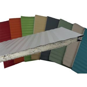 Pannello di rivestimento in schiuma di poliuretano pannello di parete in metallo pannello Sandwich isolato per la costruzione - Product Image 3