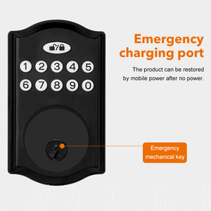 Cerradura inteligente con teclado electrónico tradicional, cerradura de puerta con cerrojo impermeable, cerradura de seguridad con código de usuario Digital - Product Image 6