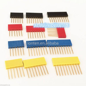 Benutzer definierte 80-teilige Buchse mit hoher stapelbarer Header-Anschluss buchse 11mm für Arduino Shield 4-Farben Schwarz/Rot/Blau/Gelb
