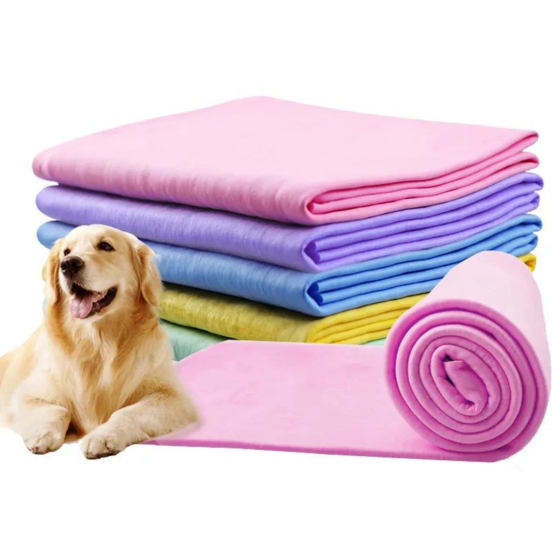 66*43CM PVA Pet Towels Dog Bath Towel Multifunction Cleaning Absorbent Washrag Pet Dogs Cats Wash Supplies