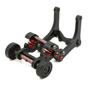 <strong>New</strong> Spring Head Wheel Wheelie Upgrade for 1/10 MAXX Small X Front Bumper with Lights <strong>Bright</strong> Oil Electric Truck Head-up Wheel - Product Image 1