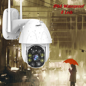 1080P全高清2MP WiFi圆顶安全摄像机，带360视角夜视和云数据存储家庭闭路电视系统 - Product Image 2