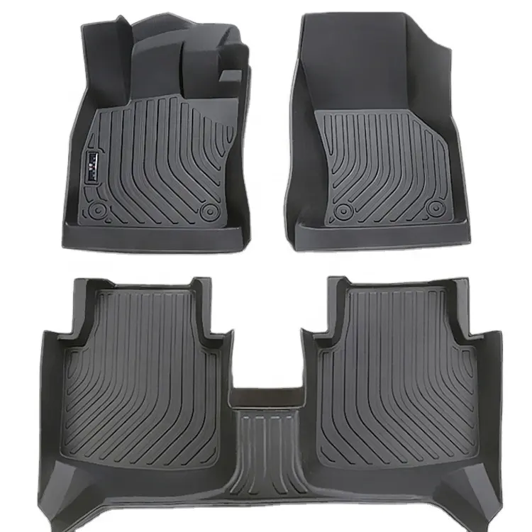 Nouveaux produits imperméables à chaud de luxe universels personnalisés pour tapis de sol de voiture en TPE à tissage uni avec SYLPHY QASHQAI TIIDA kick 2023