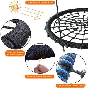 Trẻ em ngoài trời của cây làm tổ đu 60cm Vòng dây treo web nhà sản xuất và nhà cung cấp cho công viên và sân chơi - Product Image 2